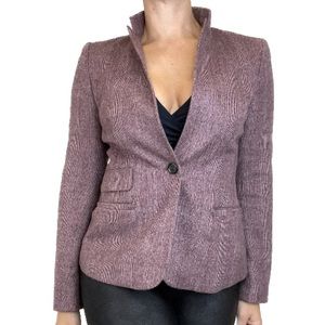 MaxMara Wool Burgundy Blazer Coat